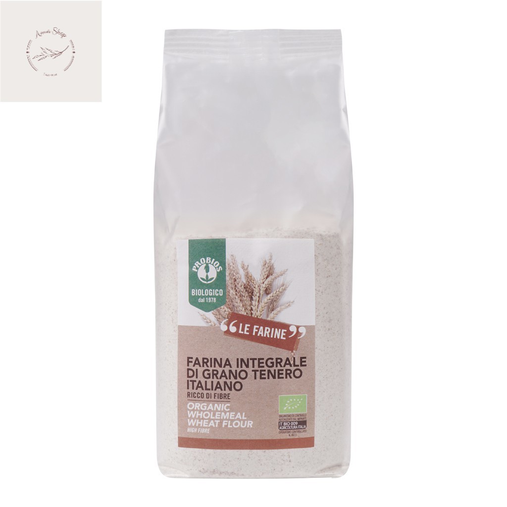 Anna shop# Bột mì nguyên cám hữu cơ 1kg Probios #