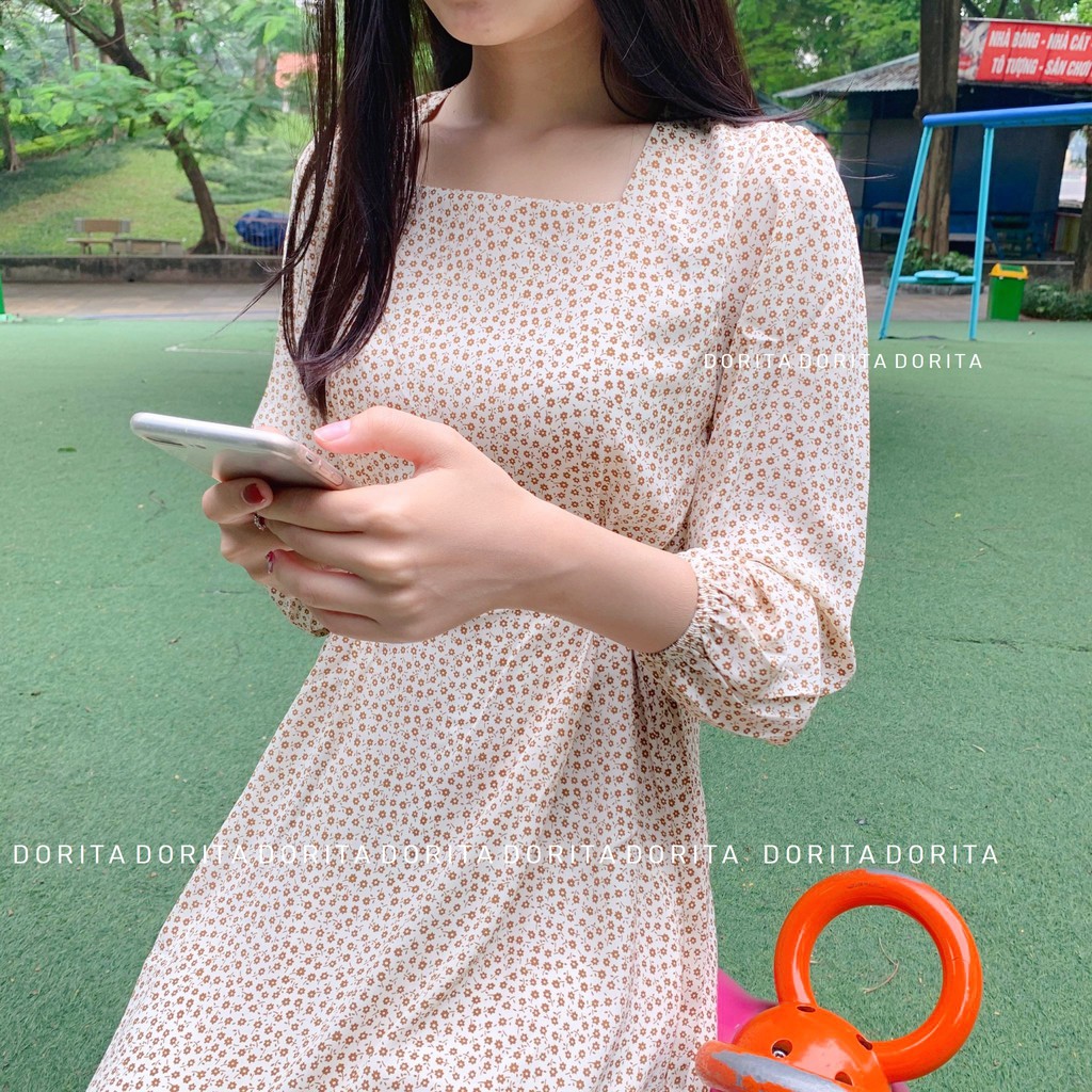 Váy hoa nhí dáng dài, Đầm hoa nhí vintage, Váy hoa nhí 2020 - Dorita Boutique | BigBuy360 - bigbuy360.vn