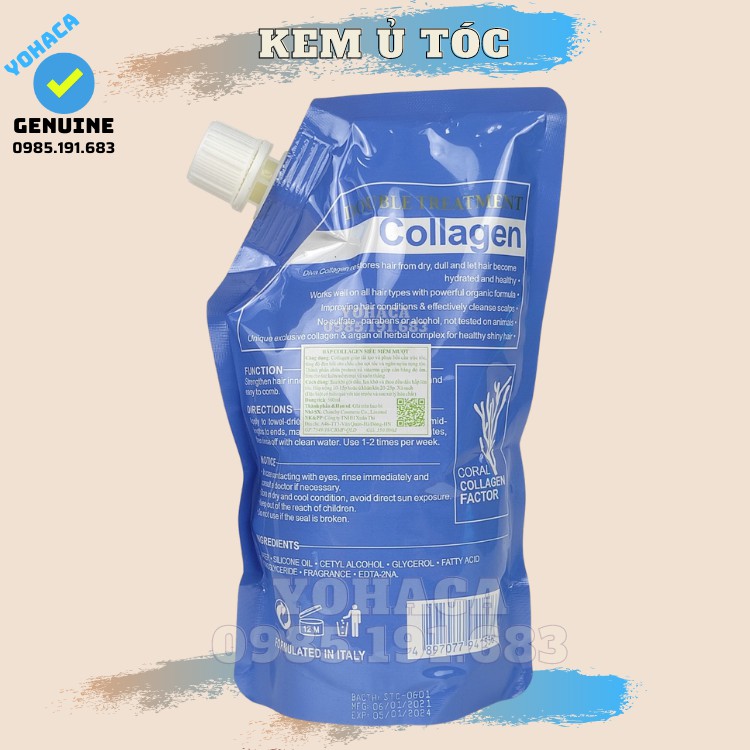 Kem ủ Tóc Diva Collagen Mềm Mượt 500ml