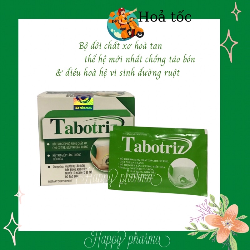 TABOTRIZ - Chất xơ hoà tan cho người bị táo bón, trĩ