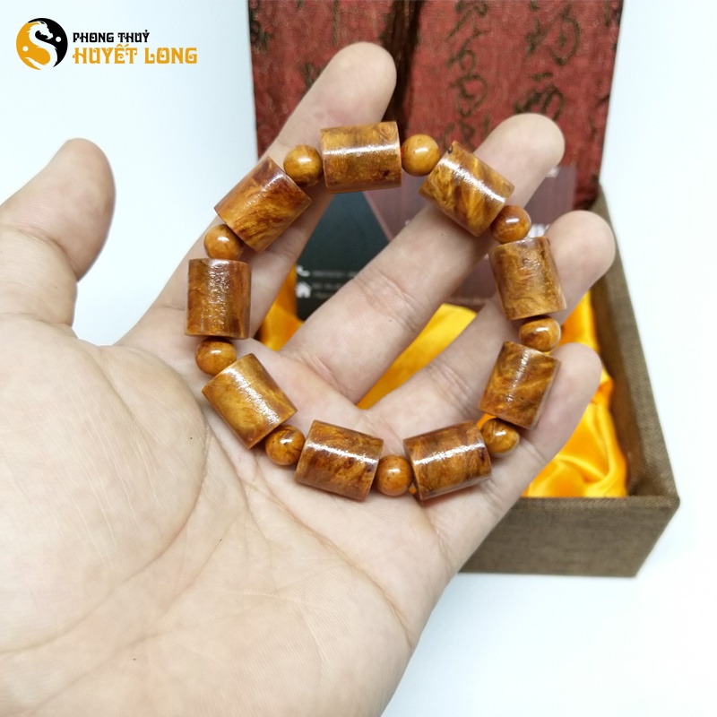 Vòng Tay Gỗ Huyết Long Nu Đốt Trúc, Vòng Gỗ Huyết Rồng Tự Nhiên