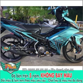 Tem rời exciter 135 lc xanh lục bảo candy -1