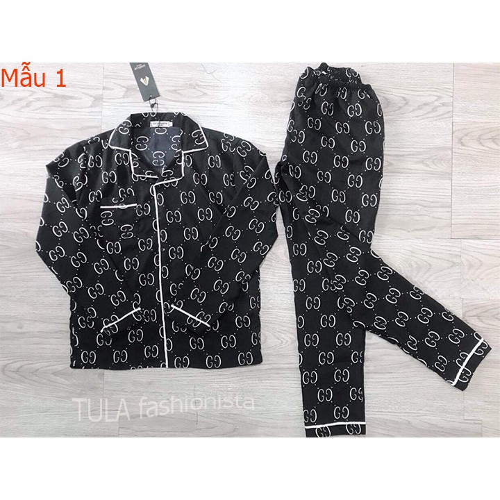 Bộ Đồ Mặc Hè Thu Chất Lụa, Bộ Pijama Lụa Dài Tay Phù Hợp Cả Nam Và Nữ