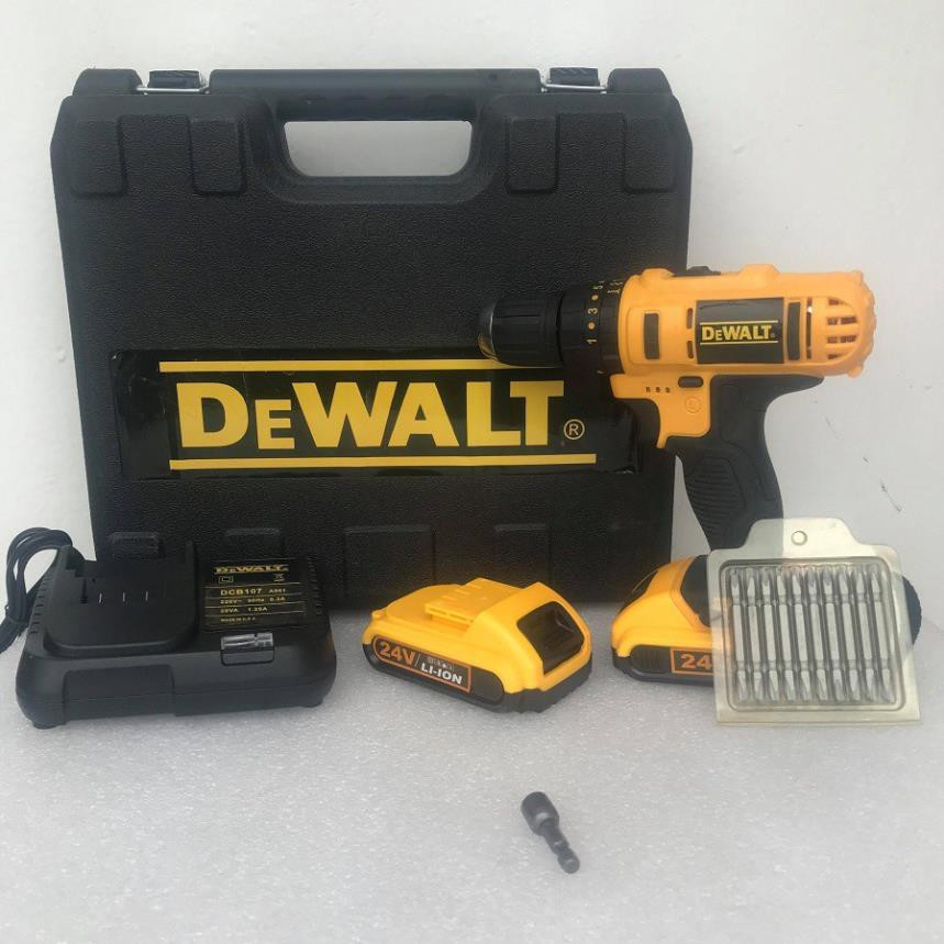 [Hàng Tốt] Máy khoan pin Dewalt 24V có búa