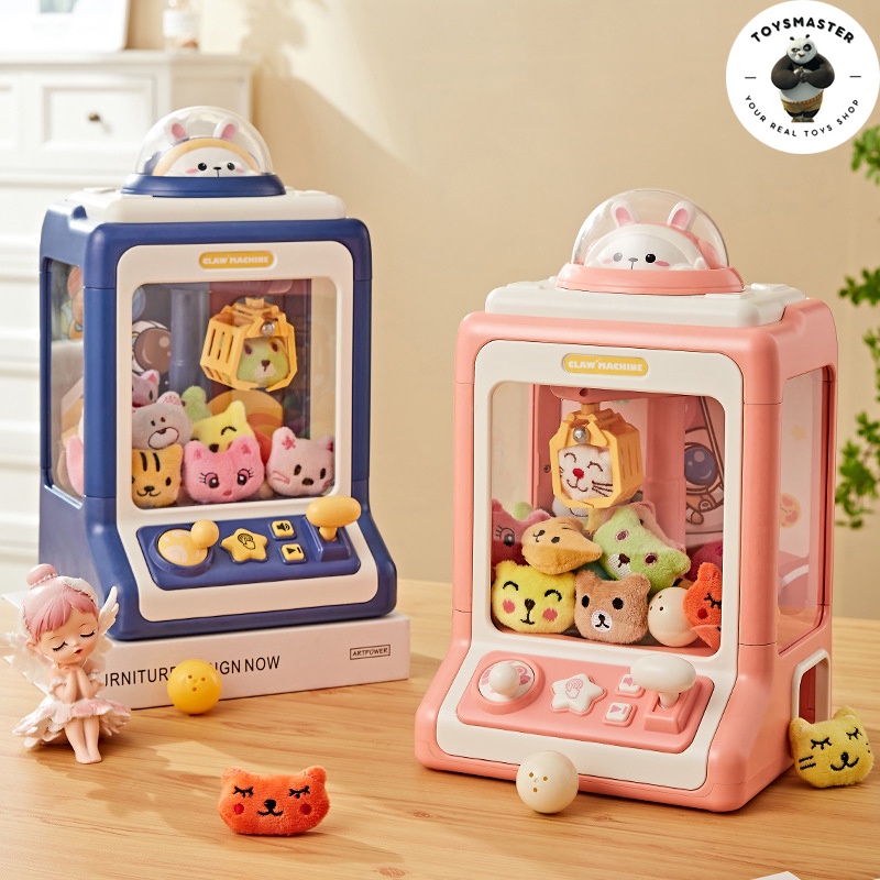 Máy Gắp Thú Mini Rabbit Claw Machine Dành Cho Bé Kích Thước Lớn Kèm 10 Thú Bông,10 Bóng.Có Nhạc,Đèn