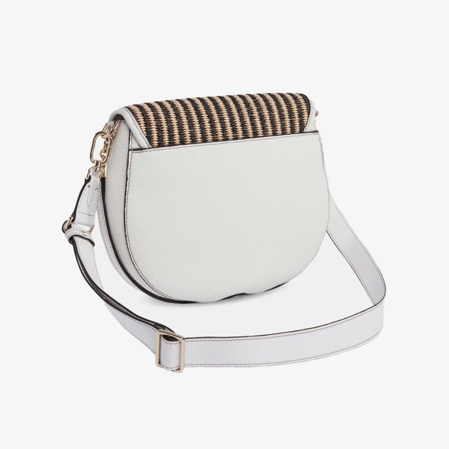 Túi Nữ FURLA Club 2 S Crossbody Tessuto Rafia Righe Vitello St Daino New Vitello Sorrento