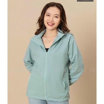 Áo khoác gió nữ, form rộng, áo khoác 2 lớp tráng bạc siêu chống nước, lót lưới, 2 túi khóa, có mũ thao rời hàng đẹp