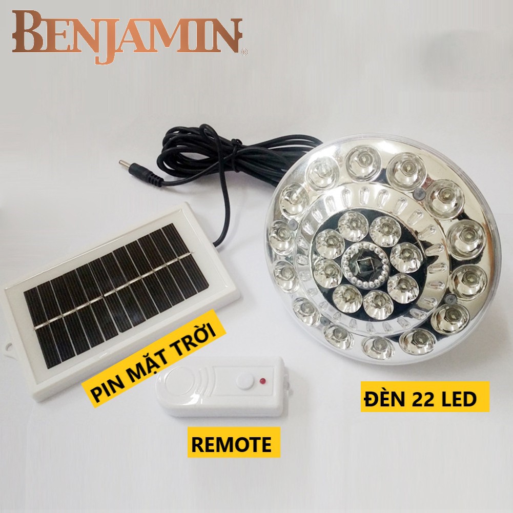 Đèn Năng Lượng Mặt Trời Công Suất 20W Với 22 Bóng Đèn LED Tích Điện Sử Dụng Năng Lượng Mặt Trời Có Remote Điều Khiển