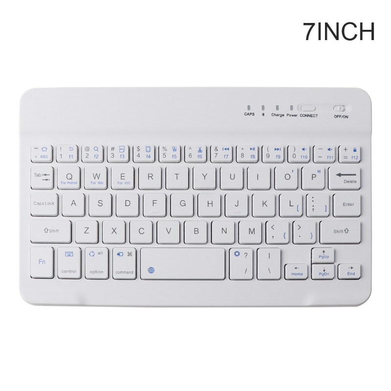 (Hàng Mới Về) Bàn Phím Bluetooth Không Dây 17.78 / 22.86 / 25.4 cm Gọn Nhẹ Có Thể Sạc Lại Cho Laptop / Máy Tính Bảng