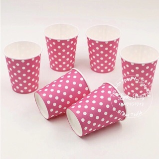 Set 10 cốc giấy chấm bi