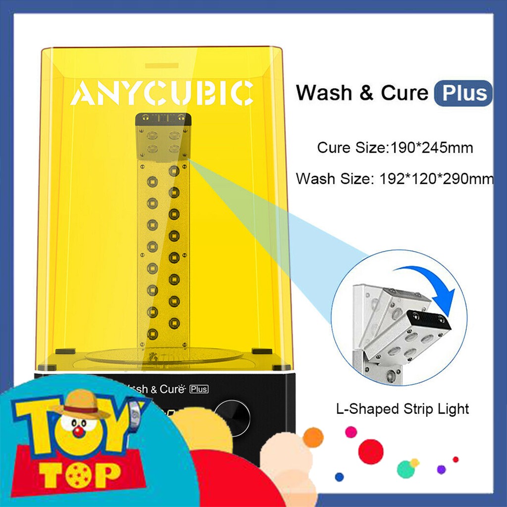 Máy rửa , sấy vật phẩm resin sau in 3D SLA Anycubic Wash & CURE Plus ( + ) / phụ kiện hỗ trợ in 3D mô hình, custom lego