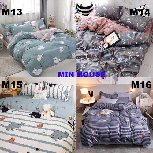 [Rẻ Vô Địch] Bộ Chăn Ga Gối Cotton Poly Hàn Quốc 4 món chuẩn trọn bộ | BigBuy360 - bigbuy360.vn
