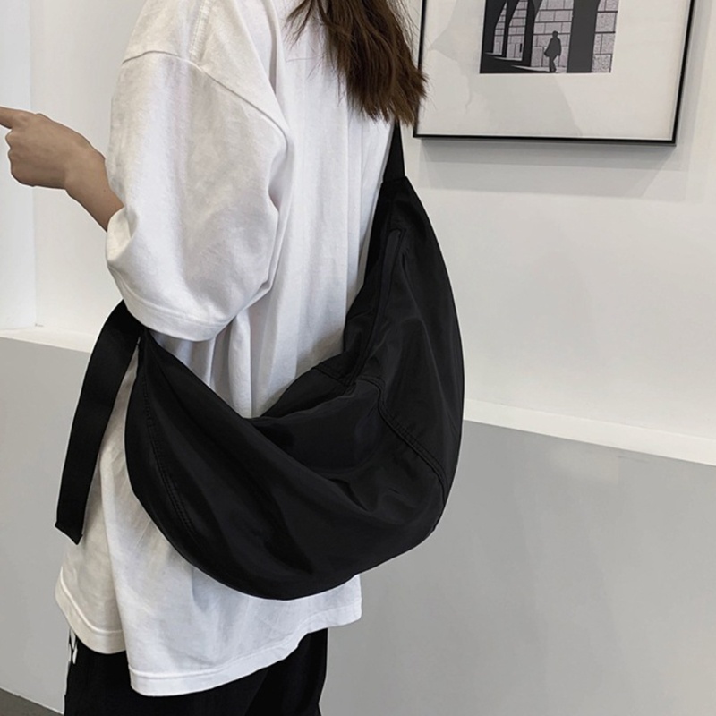 Túi Đeo Chéo Vai Bằng Nylon Chống Nước Hình Bánh Bao Dành Cho Nam Nữ