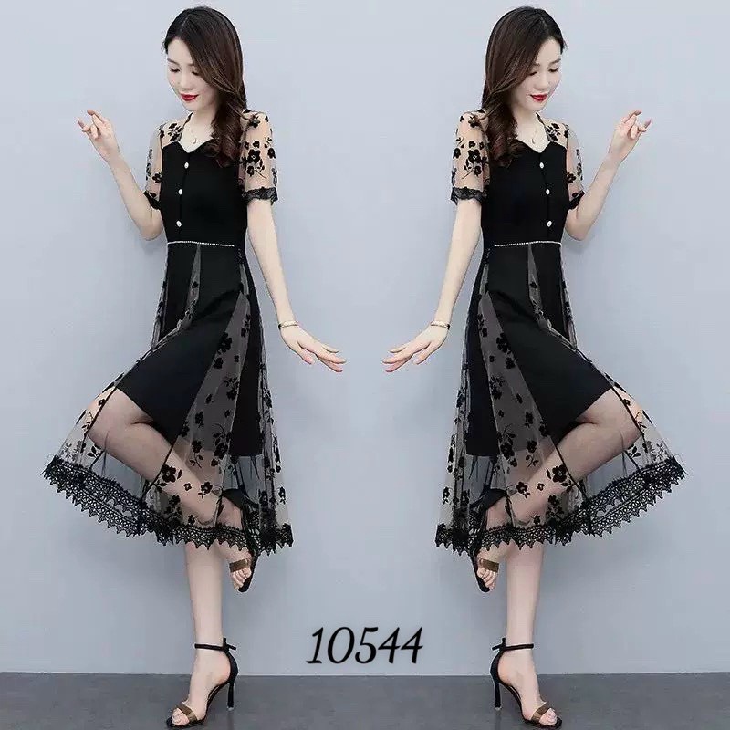 (HCM) ĐẦM XÒE PHỐI HOA SANG CHẢNH - DÀI QUA GỐI , SÀNH ĐIỆU CHO CÁC CHỊ EM - THỜI TRANG CÔNG SỞ KME FASHION