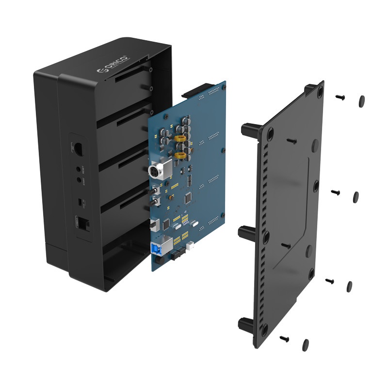 Đế ổ cứng (Docking) 4 khe cắm Orico 6648US3-C - Hàng Chính Hãng