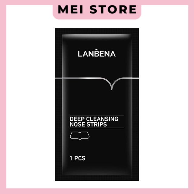 Miếng Dán Lột Mụn Đầu Đen Vùng Mũi Lanbena Deep Cleansing Nose Strips