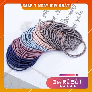 Combo 10 Dây cột tóc kiểu dáng đơn giản phong cách Hàn Quốc