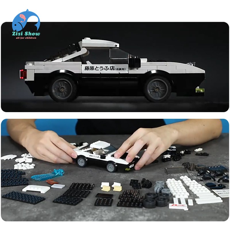 Bộ đồ chơi lắp ráp xe đua sáng tạo cho bé Ae86