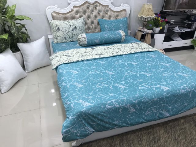 BỘ DRAP THUN 3D khổ to không bị nối vải GIÁ HẤP DẪN. | BigBuy360 - bigbuy360.vn