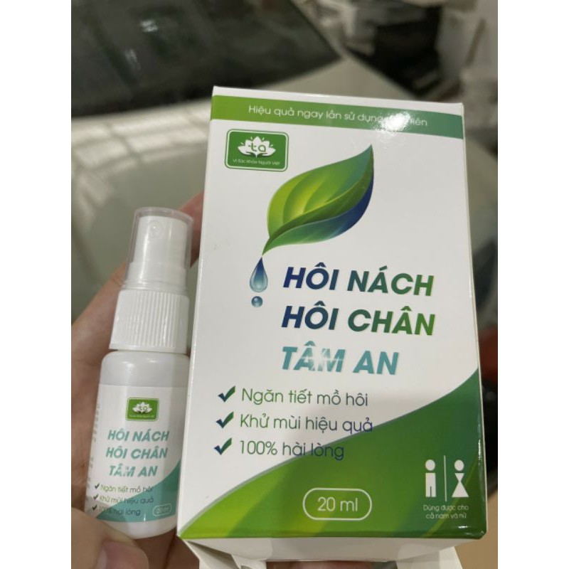 [SẢN PHẨM CHÍNH HÃNG TÂM AN]XỊT KHỬ MÙI HÔI CHÂN HÔI NÁCH