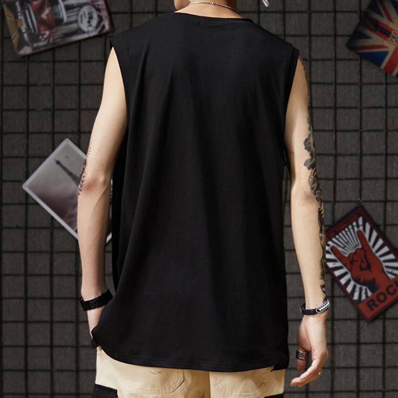 Áo ba lỗ thể thao in họa tiết hoạt hình phong cách hip hop thoáng khí thấm hút mồ hôi thời trang mùa hè