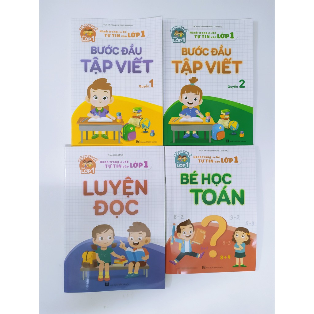 Sách Hành Trang vào lớp 1 - combo 4 cuốn luyện đọc, luyện viết, tập làm toán cho bé 4-6 tuổi | BigBuy360 - bigbuy360.vn