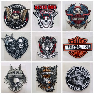 Hình Ủi Nhiệt, Decal Nhiệt KTS - Phong Cách Biker - Harley - Poseidon.est2019