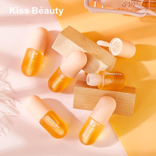 Son Bóng Dưỡng Môi Không Màu Kiss Beauty Plump Lip Maximizer | Thế Giới Skin Care