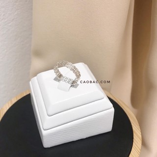 Nhẫn kim tiền trơn dày size 9