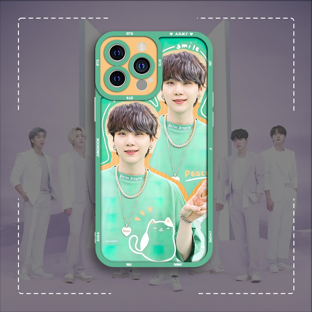 Ốp lưng iphone samsung xiaomi oppo cạnh vuông JM CASE  idol KPOP BTS Suga fans ARMY Borahae8plxxs111213promax