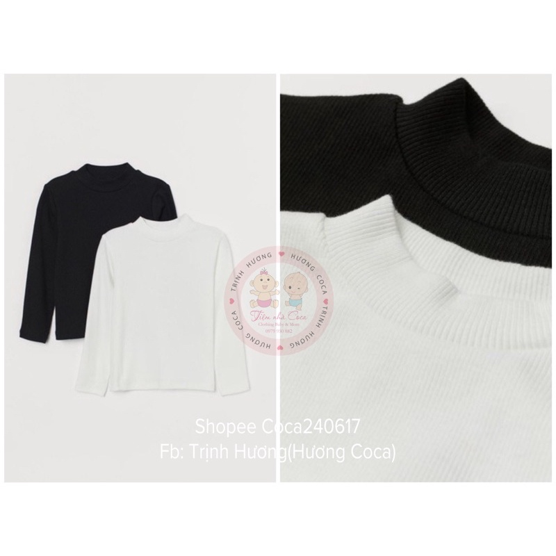 [H&M CHÍNH HÃNG]Set 2 áo len cổ 3p cho bé