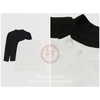 Set 2 áo len cổ 3p cho bé