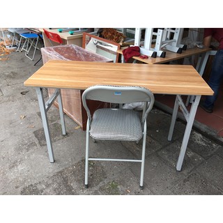 bàn chân gấp mặt gỗ công nghiệp 120x50x75