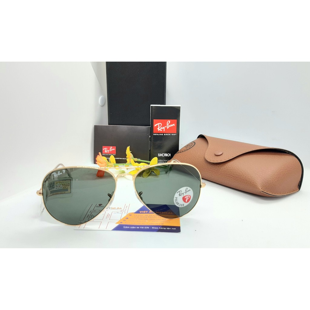 Kính mát nam RAYBAN polarized 3025-001/58(62IT) chính hãng Thanh Hóa