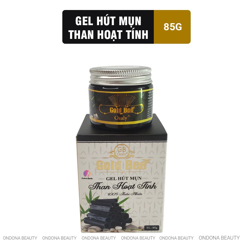 [100% THIÊN NHIÊN] GEL HÚT MỤN THAN HOẠT TÍNH TITAN CAO CẤP Gold Bee - Ondona Beauty