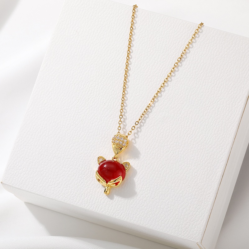 Mặt Dây Chuyền / Bông Tai Handmade diy Bằng Đồng Mạ Vàng 18K Hình Cáo Nhiều Màu Sắc