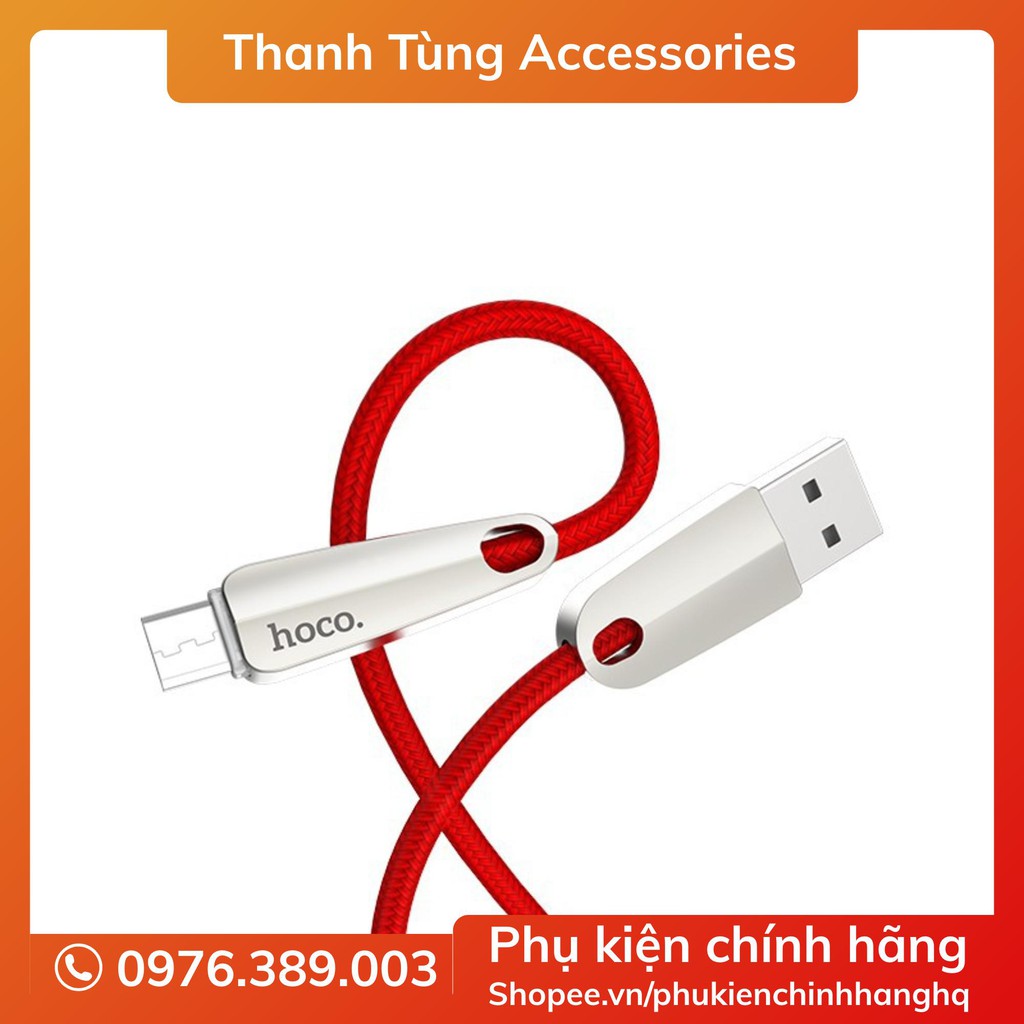 Cáp Sạc Hoco U35 Lightning,Micro, Type C từ 1M2 - 2M TỰ NGẮT ĐIỆN THÔNG MINH KHI SẠC ĐẦY - CHÍNH HÃNG