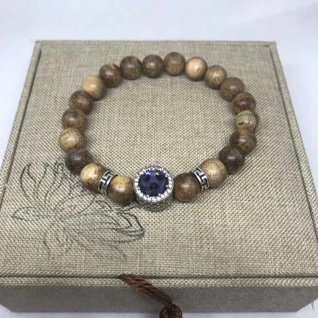 G1022 - Vòng tay trầm hương 8MM mix bạc 925  (Qúy khách vui lòng xem kĩ mô tả để chọn mẫu)