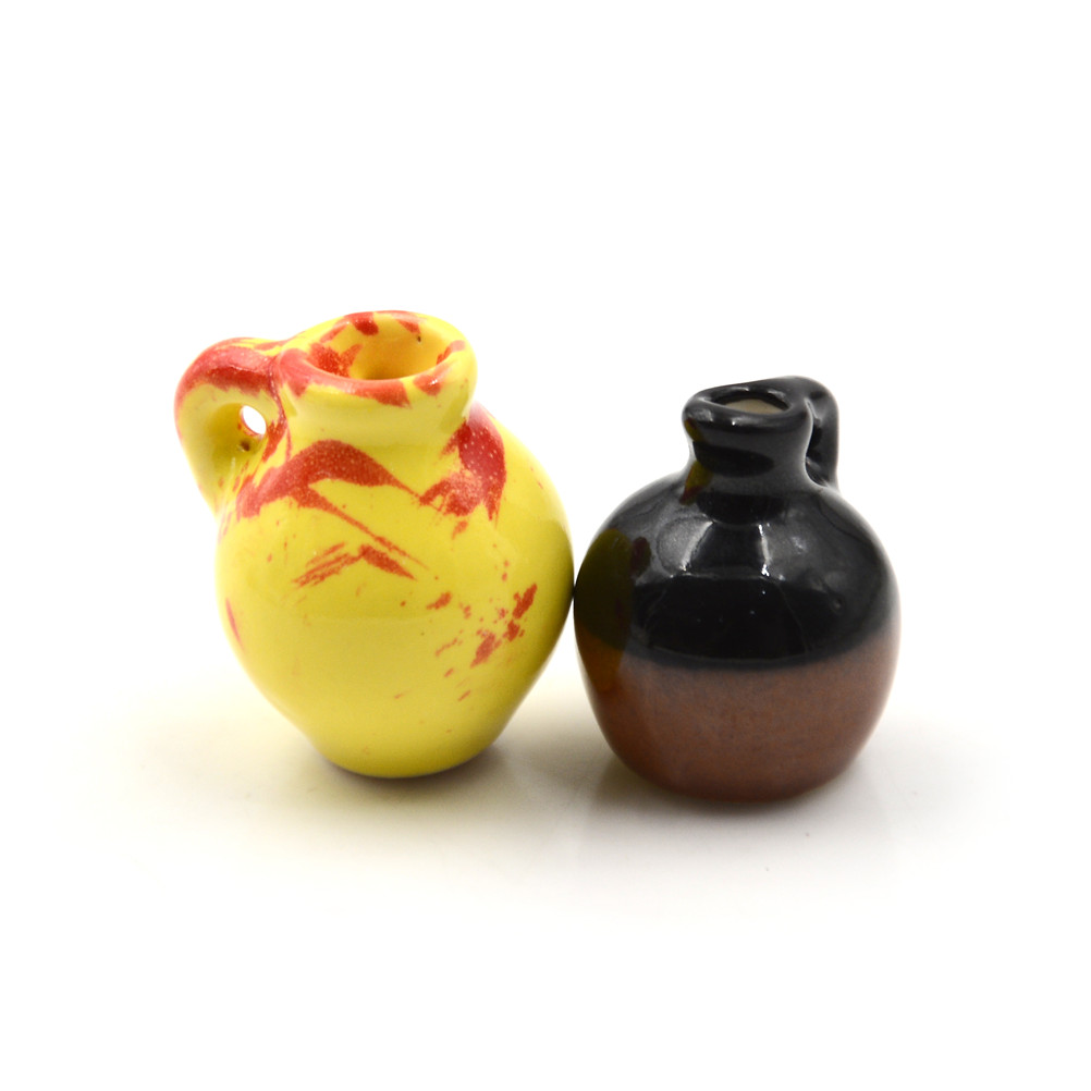 Bình Hoa Sứ Mini Tỉ Lệ 1: 12 Dùng Trang Trí Nhà Búp Bê