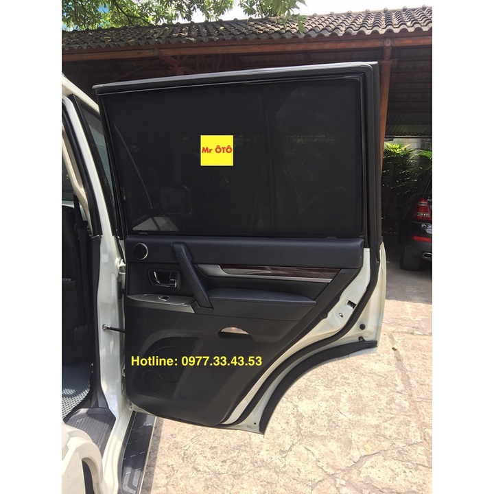 Rèm Che Nắng Xe Mitsubishi Pajero V93 2017-2021 Loại 1 Mr.OTO. Bảo Hành 24 tháng. Cam Kết Chuẩn Khít Theo Xe
