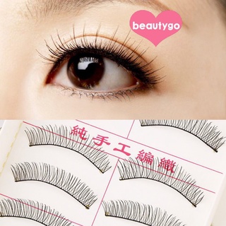 (Hàng Mới Về) Set 10 Cặp Lông Mi Giả Thủ Công Làm Thủ Công