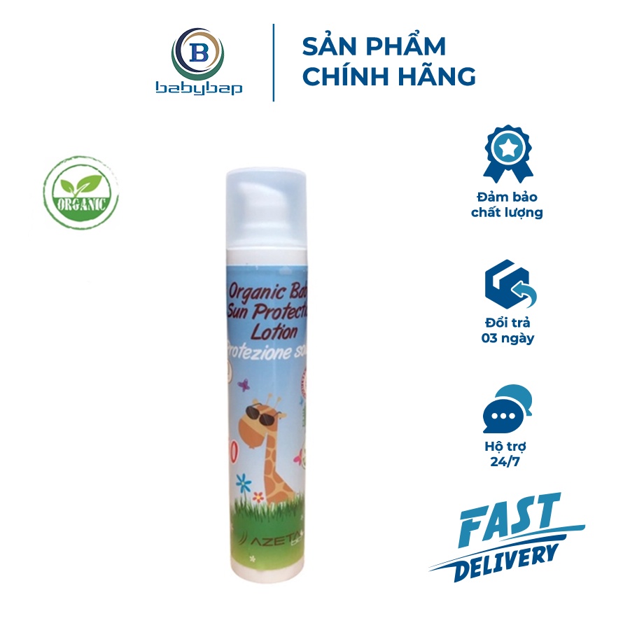 Kem Chống Nắng Hữu Cơ Azetabio SPF50-50ml Sản Phẩm An Toàn Ngay Cả Với Làn Da Nhạy Cảm