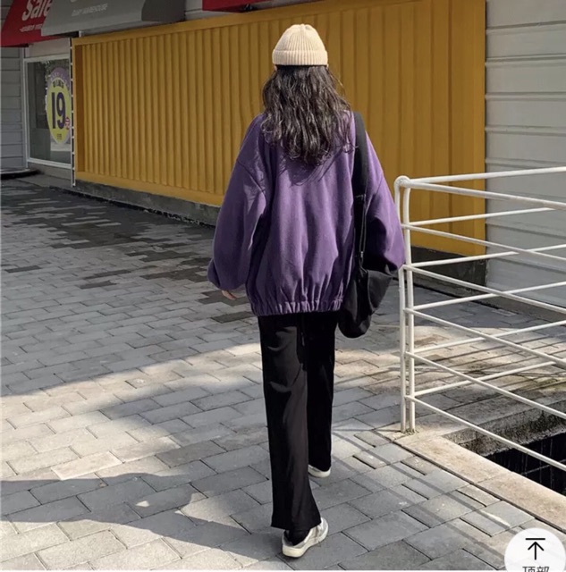 Áo Khoác Nỉ Bông Thêu Chữ Ulzzang