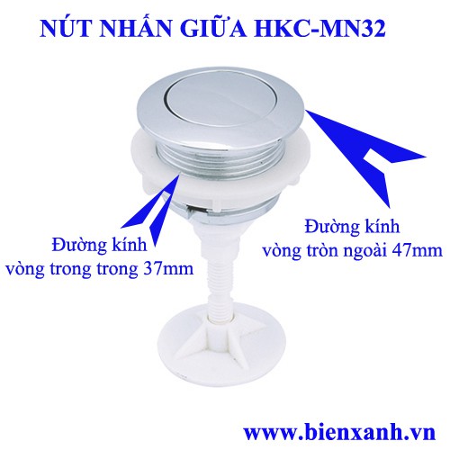 Nút nhấn bàn cầu / cần gạt nước bồn cầu các loại HKC-GT23, HKC-GT24, HKC-GT25, HKC-GH26, HKC-MN27, HKC-MN32, HKC-MN35