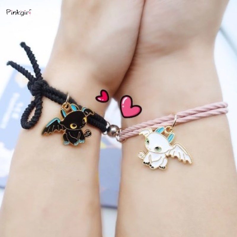 1 Cặp Vòng Tay Có Chuông Và Nam Châm Thời Trang Hàn Quốc Cho Cặp Đôi