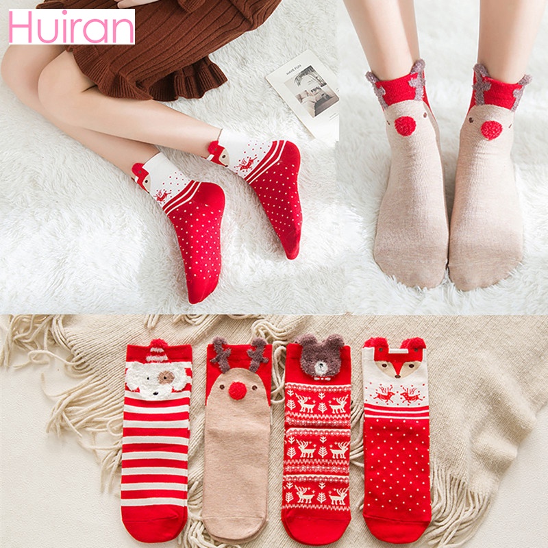 Bông Giáng Sinh Vớ Mờ Giữa Vớ Cho Nam Nữ Unisex Kích Thước Món Quà Giáng Sinh Bông Hợp Thời Trang Ấm Cúng Vớ Thể Thao Medyas Giáng Sinh Trang Trí Nội Thất Trang Trí Nội Thất Chúc Mừng Năm Mới 2022