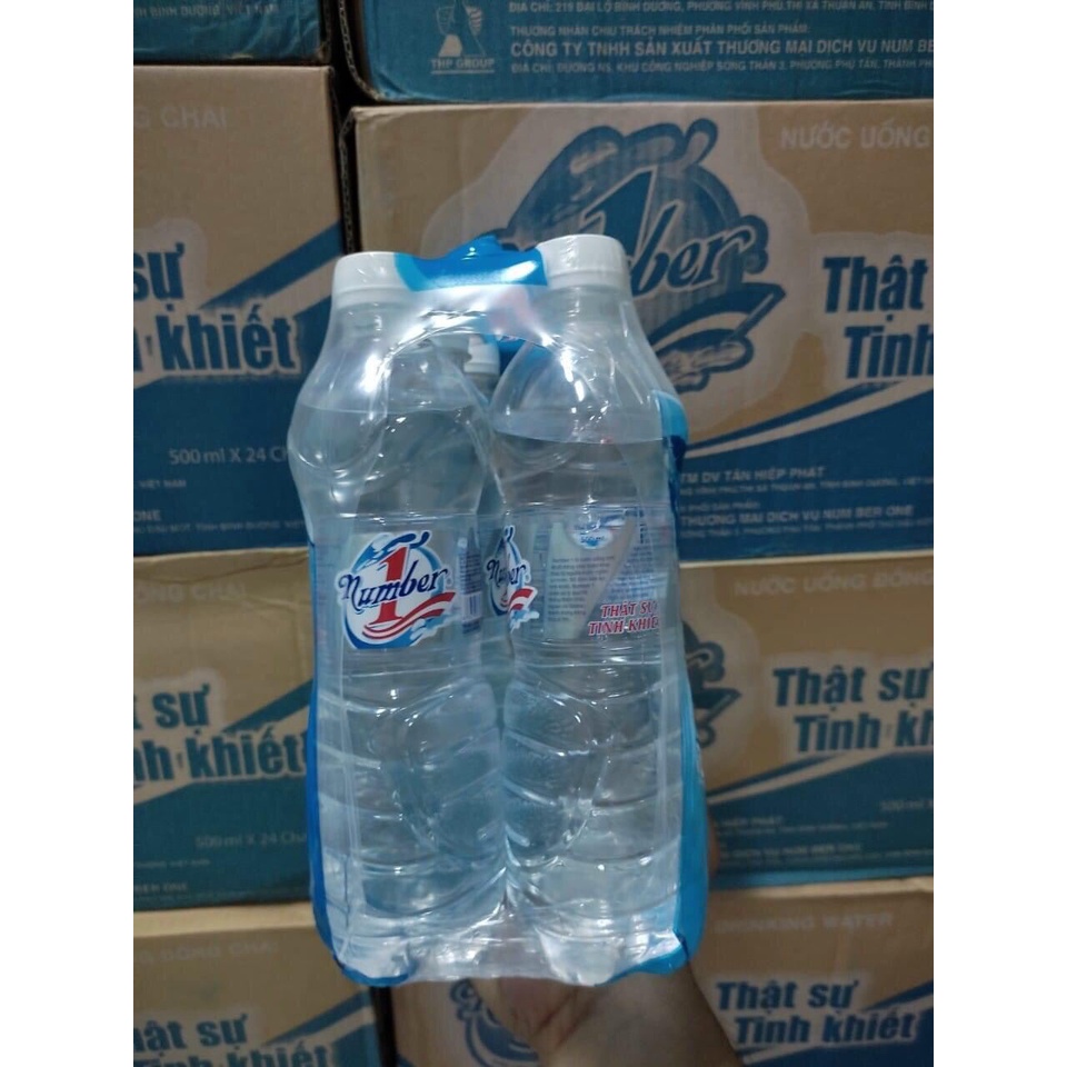 6 chai nước tinh khiết Number1 500ml