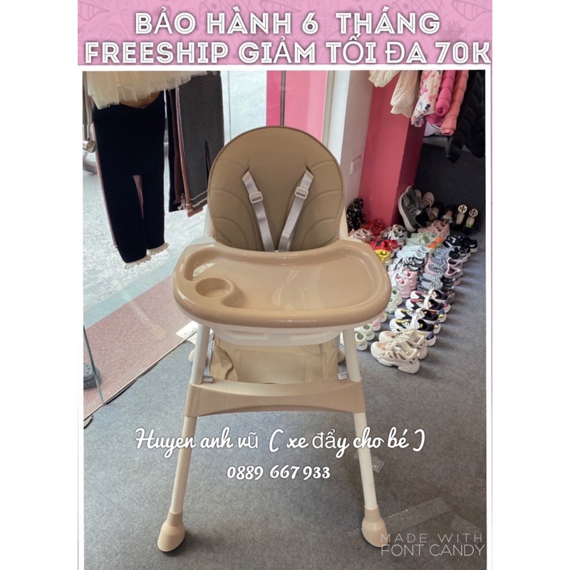 [FREESHIP] GHẾ ĂN DẶM GIÁ RẺ CHO BÉ. GHẾ ĂN DẶM BELLY BABY CÓ ĐỆM