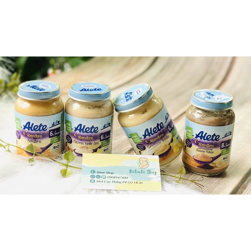 Hũ dinh dưỡng ăn dặm hữu cơ ALETE Đức cho bé từ 6tháng - Bituti Shop