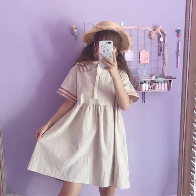 váy thuỷ thủ babydoll ulzzang